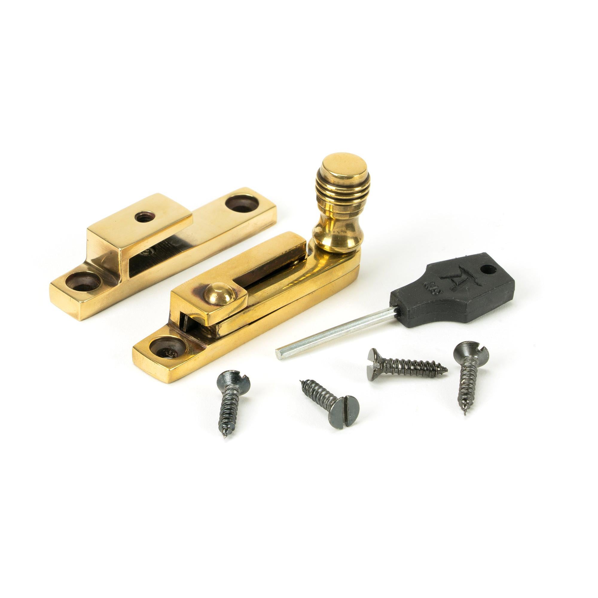Aged Brass Prestbury Quadrant Fastener - Narrow | From The Anvil - Quadrant Fasteners - From The Anvil - Yester Home