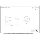 Aged Brass Projection Door Stop | From The Anvil-Door Stops-Yester Home