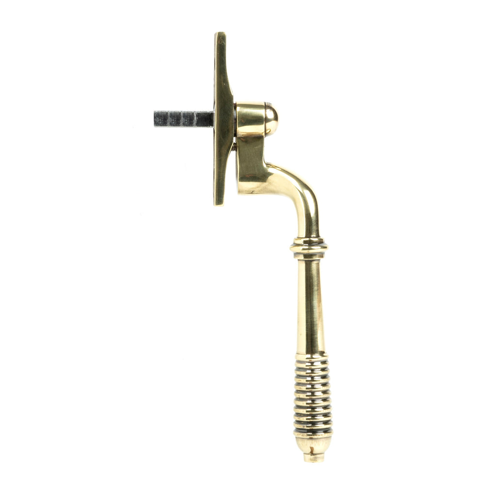 Aged Brass Reeded Espag - LH | From The Anvil-Espag. Fasteners-Yester Home