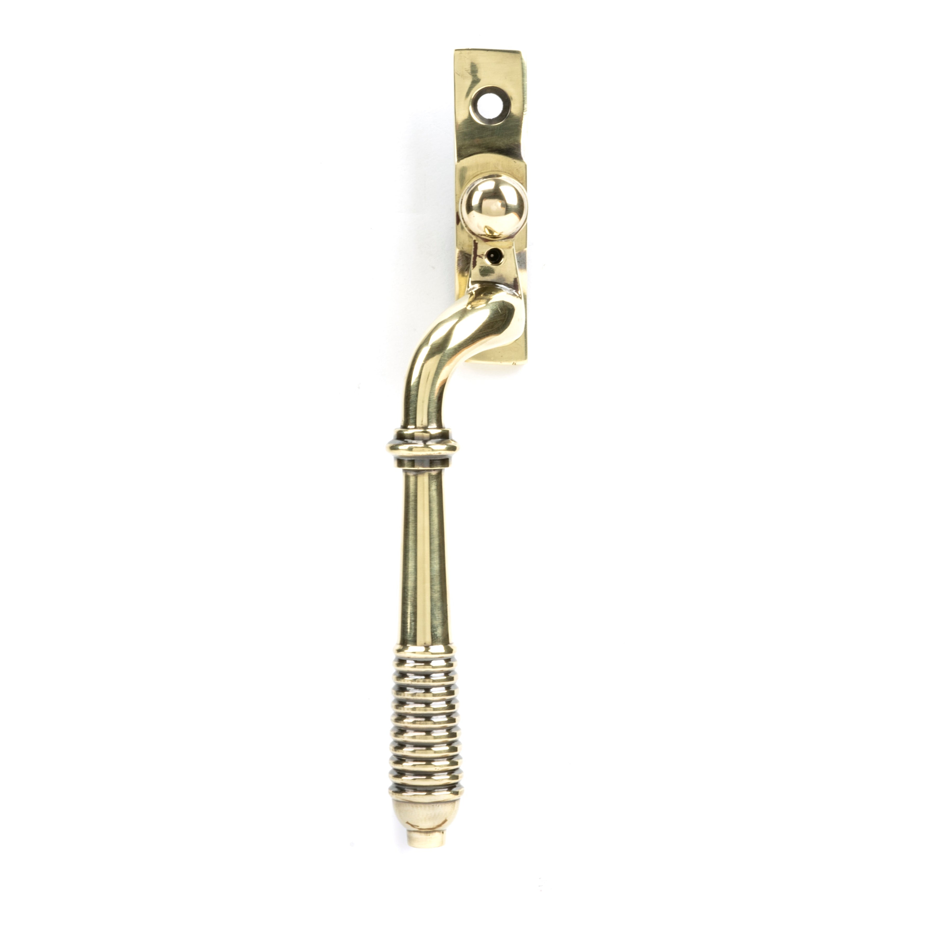 Aged Brass Reeded Espag - LH | From The Anvil-Espag. Fasteners-Yester Home
