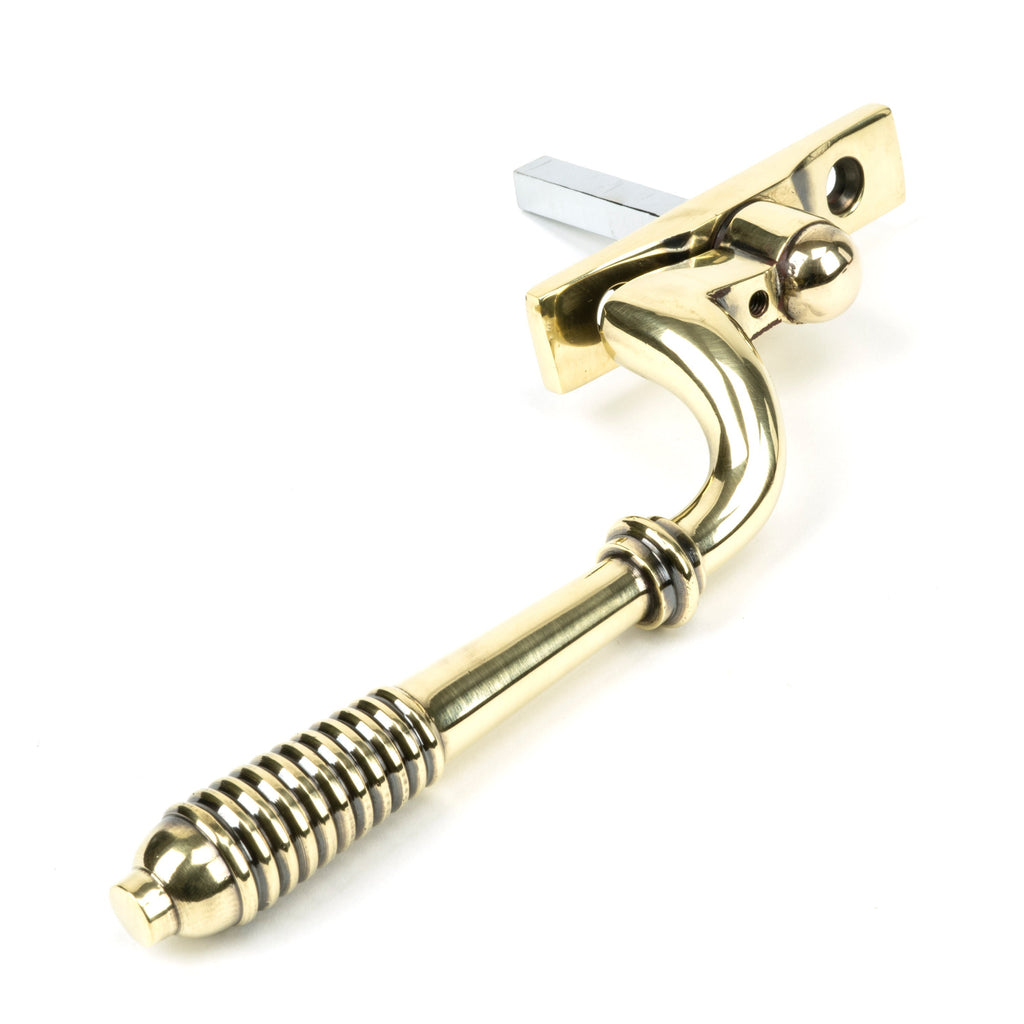 Aged Brass Reeded Espag - RH | From The Anvil-Espag. Fasteners-Yester Home