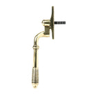 Aged Brass Reeded Espag - RH | From The Anvil - Espag. Fasteners - From The Anvil - Yester Home