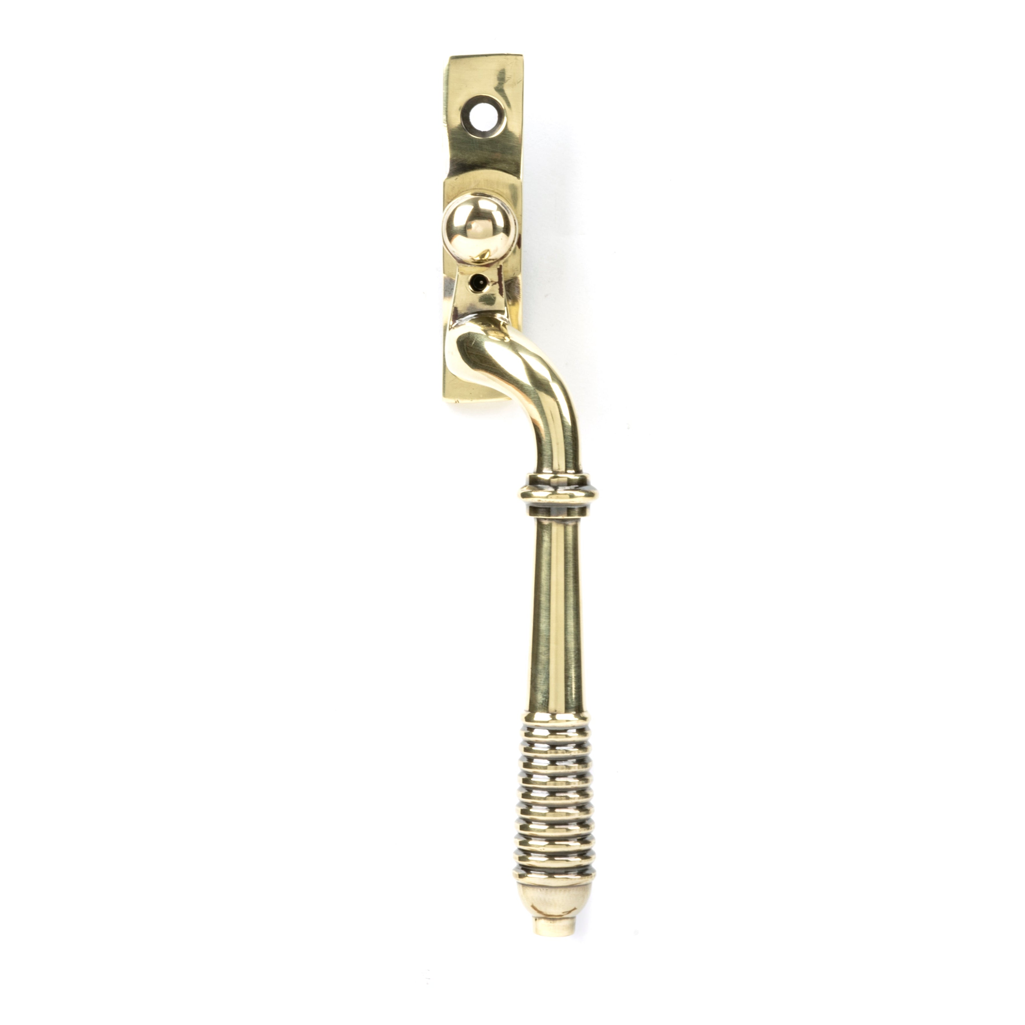 Aged Brass Reeded Espag - RH | From The Anvil-Espag. Fasteners-Yester Home