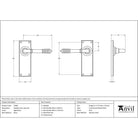 Aged Brass Reeded Lever Latch Set | From The Anvil - Lever Latch - From The Anvil - Yester Home