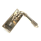 Aged Brass Reeded Lever Lock Set | From The Anvil-Lever Lock-Yester Home