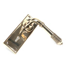 Aged Brass Reeded Lever Lock Set | From The Anvil - Lever Lock - From The Anvil - Yester Home
