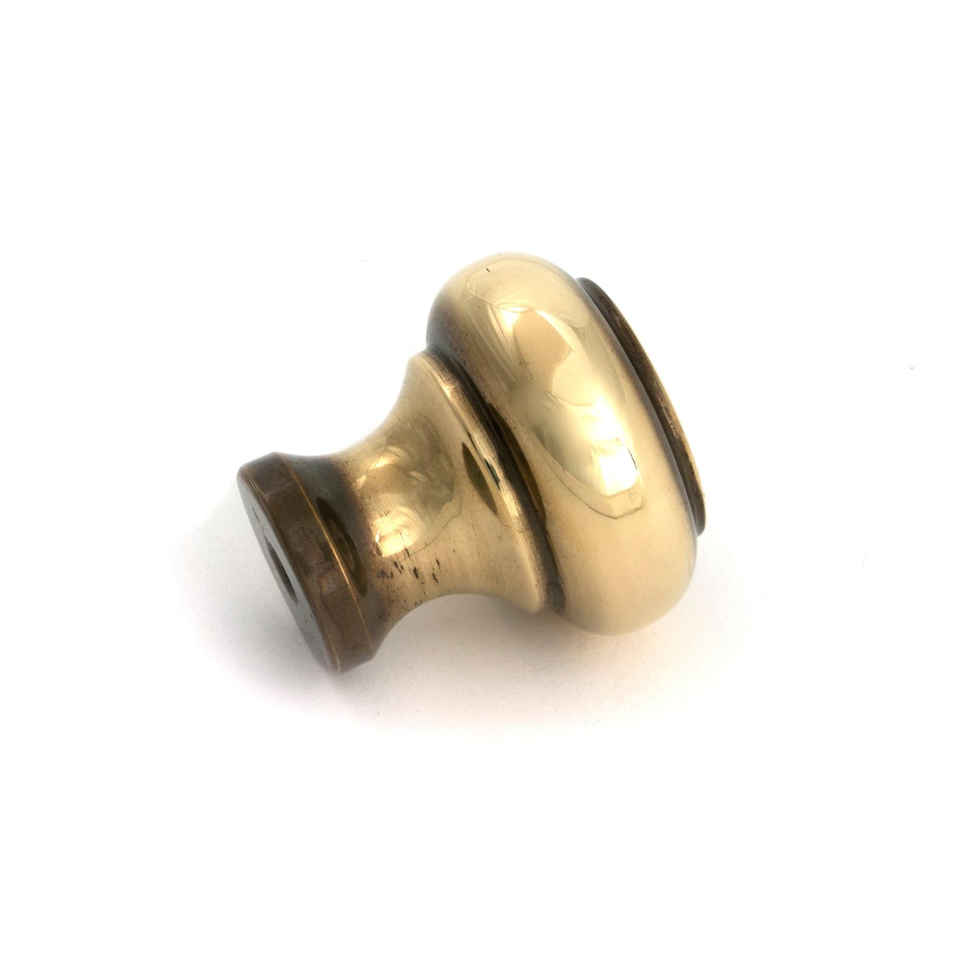 Aged Brass Regency Cabinet Knob - Small - Cabinet Knobs - From The Anvil - Yester Home