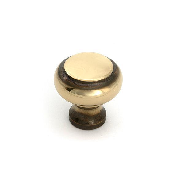 Aged Brass Regency Cabinet Knob - Small - Cabinet Knobs - From The Anvil - Yester Home