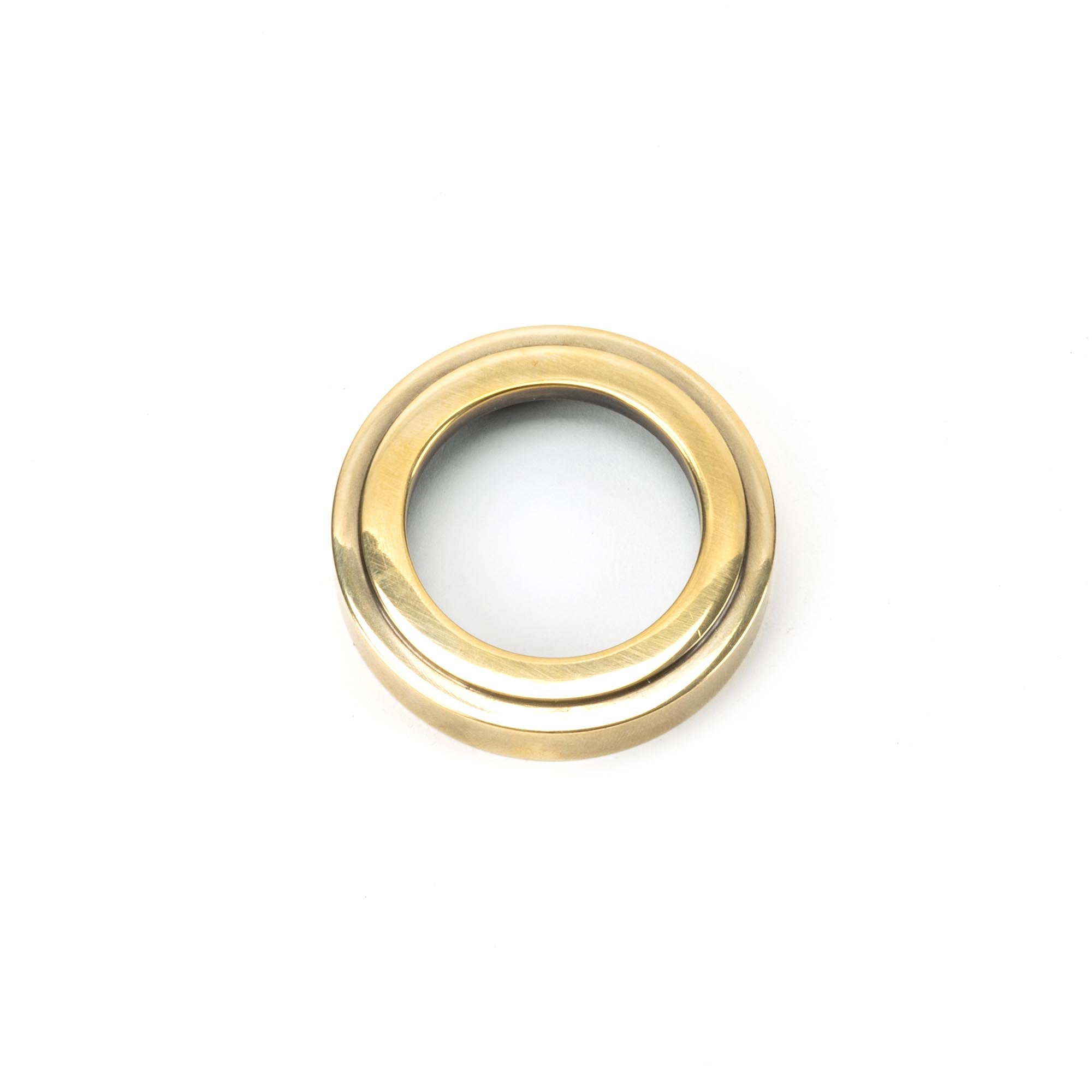 Aged Brass Round Escutcheon (Art Deco) | From The Anvil - Escutcheons - From The Anvil - Yester Home