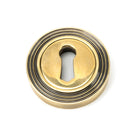 Aged Brass Round Escutcheon (Beehive) | From The Anvil-Escutcheons-Yester Home