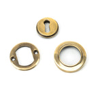 Aged Brass Round Escutcheon (Plain) | From The Anvil-Escutcheons-Yester Home