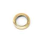 Aged Brass Round Euro Escutcheon (Plain) | From The Anvil-Euro Escutcheons-Yester Home