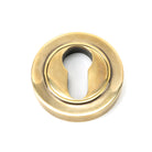Aged Brass Round Euro Escutcheon (Plain) | From The Anvil - Euro Escutcheons - From The Anvil - Yester Home