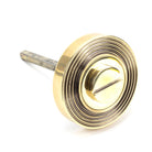 Aged Brass Round Thumbturn Set (Beehive) | From The Anvil-Thumbturns-Yester Home