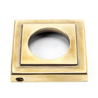 Aged Brass Round Thumbturn Set (Square) | From The Anvil-Thumbturns-Yester Home