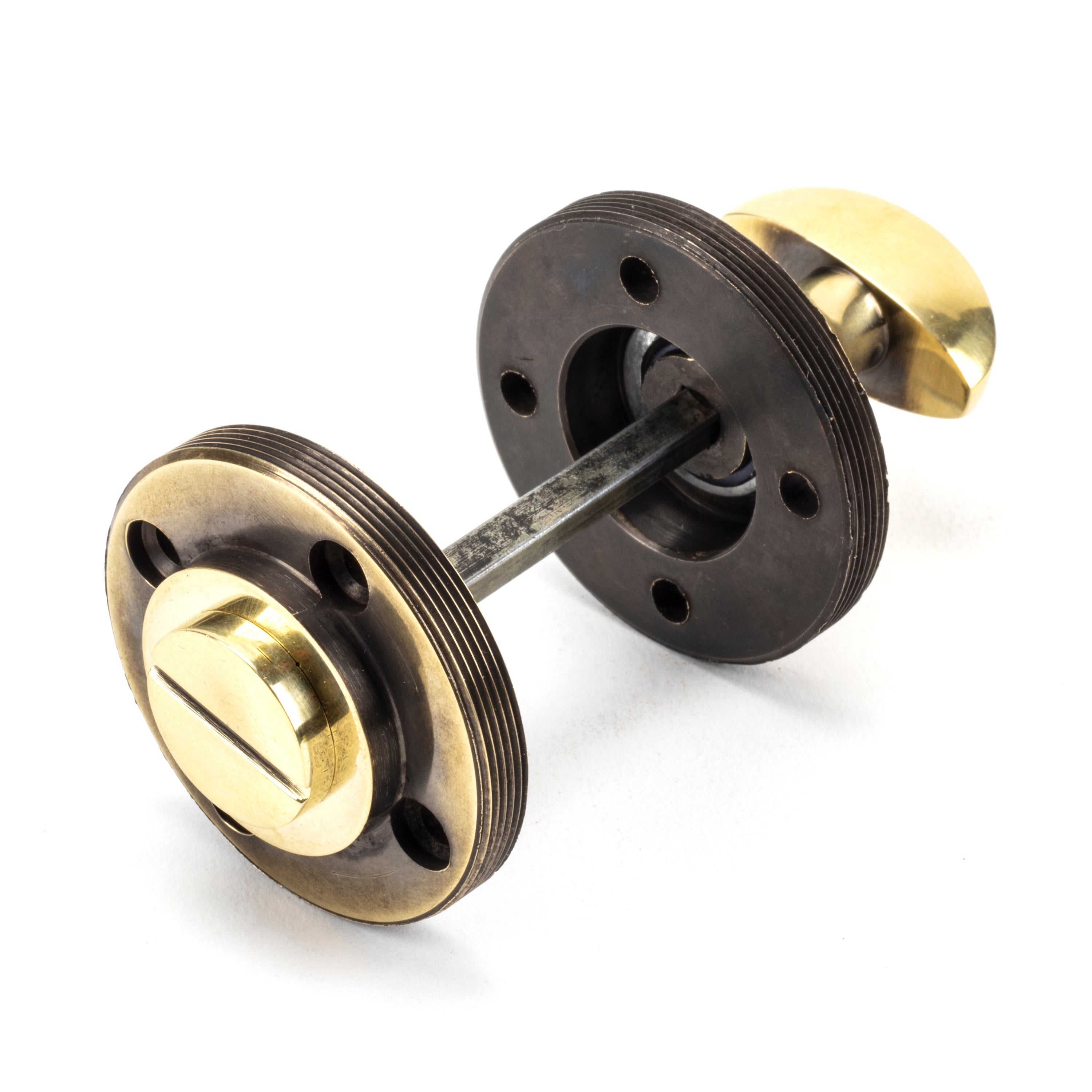 Aged Brass Round Thumbturn Set (Square) | From The Anvil-Thumbturns-Yester Home