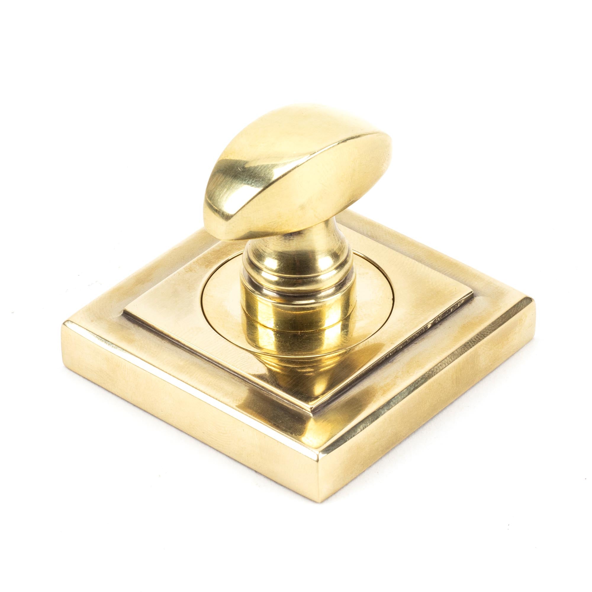 Aged Brass Round Thumbturn Set (Square) | From The Anvil - Thumbturns - From The Anvil - Yester Home