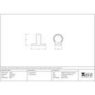Aged Brass Sash Eye Lift | From The Anvil - Sash Lifts - From The Anvil - Yester Home