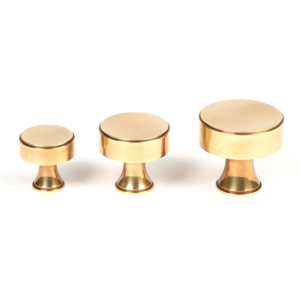 Aged Brass Scully Cabinet Knob - 38mm | From The Anvil