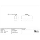 Aged Brass Size 2-5 Door Closer & Cover | From The Anvil-Door Closer & Cover-Yester Home
