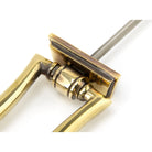 Aged Brass Slimline Art Deco Door Knocker | From The Anvil-Bolt-Through Door Knockers-Yester Home