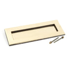 Aged Brass Small Letter Plate | From The Anvil-Letter Plates-Yester Home