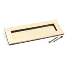 Aged Brass Small Letter Plate | From The Anvil - Letter Plates - From The Anvil - Yester Home