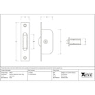 Aged Brass Square Ended Sash Pulley 75kg | From The Anvil-Sash Pulleys-Yester Home