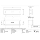 Aged Brass Traditional Letterbox | From The Anvil - Letterbox - From The Anvil - Yester Home