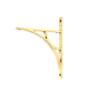 Aged Brass Tyne Shelf Bracket (260mm x 200mm) | From The Anvil-Shelf Brackets-Yester Home