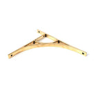 Aged Brass Tyne Shelf Bracket (314mm x 250mm) | From The Anvil-Shelf Brackets-Yester Home
