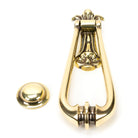 Aged Brass Victorian Loop Door Knocker | From The Anvil-Bolt-Through Door Knockers-Yester Home