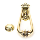 Aged Brass Victorian Loop Door Knocker | From The Anvil - Bolt-Through Door Knockers - From The Anvil - Yester Home