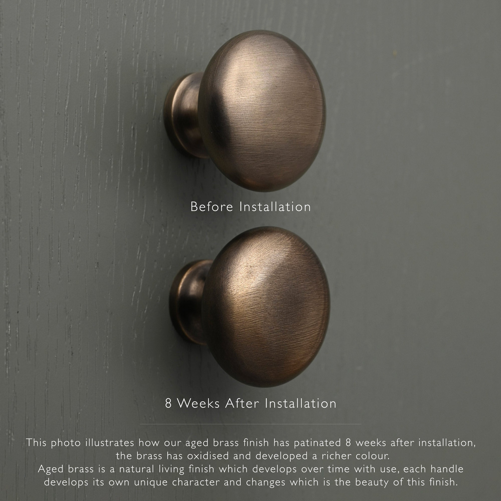 Classic Aged Brass Cupboard Handles - Cabinet Knobs - Yester Home - Yester Home