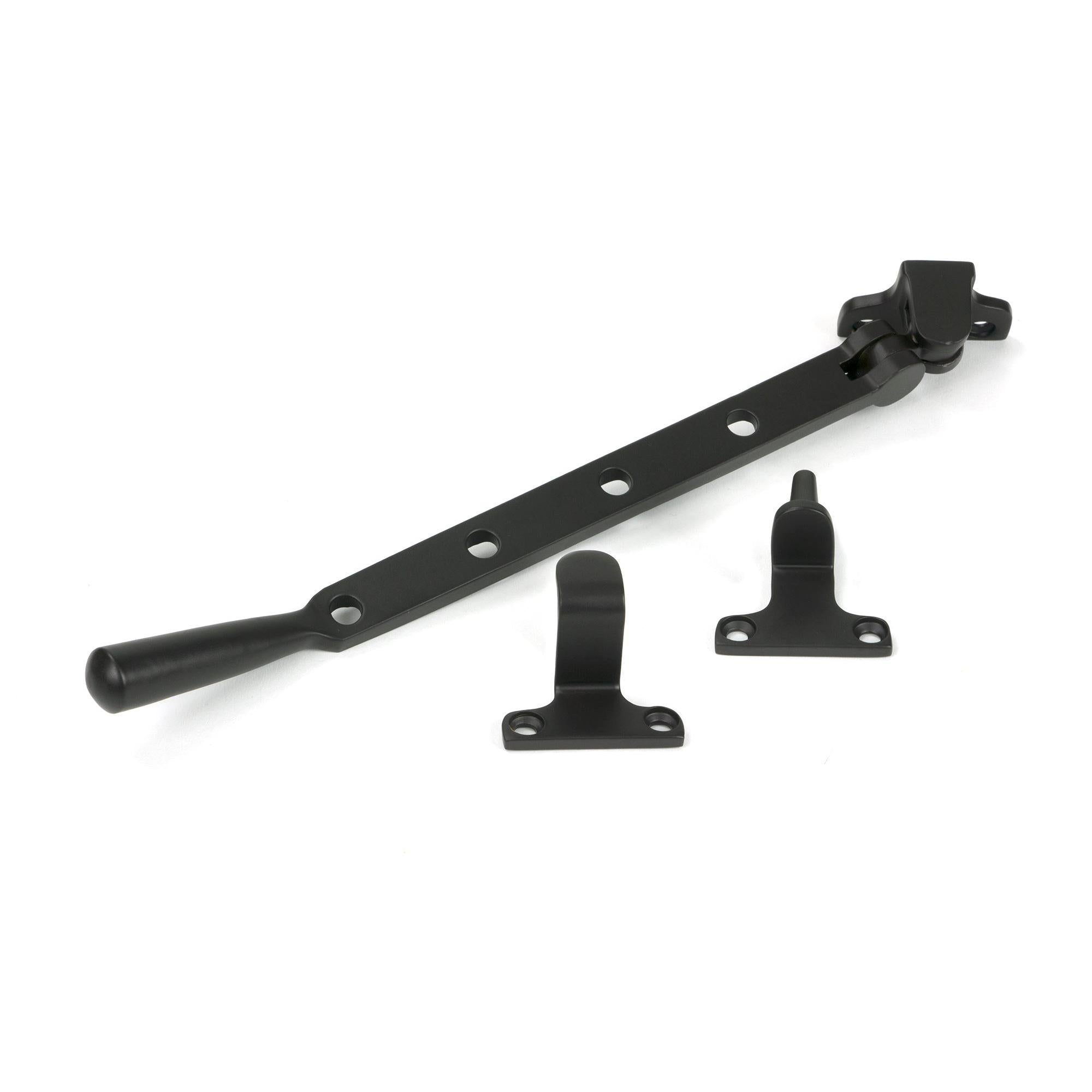 Aged Bronze 10" Newbury Stay (Steel Window) - Stays - From The Anvil - Yester Home