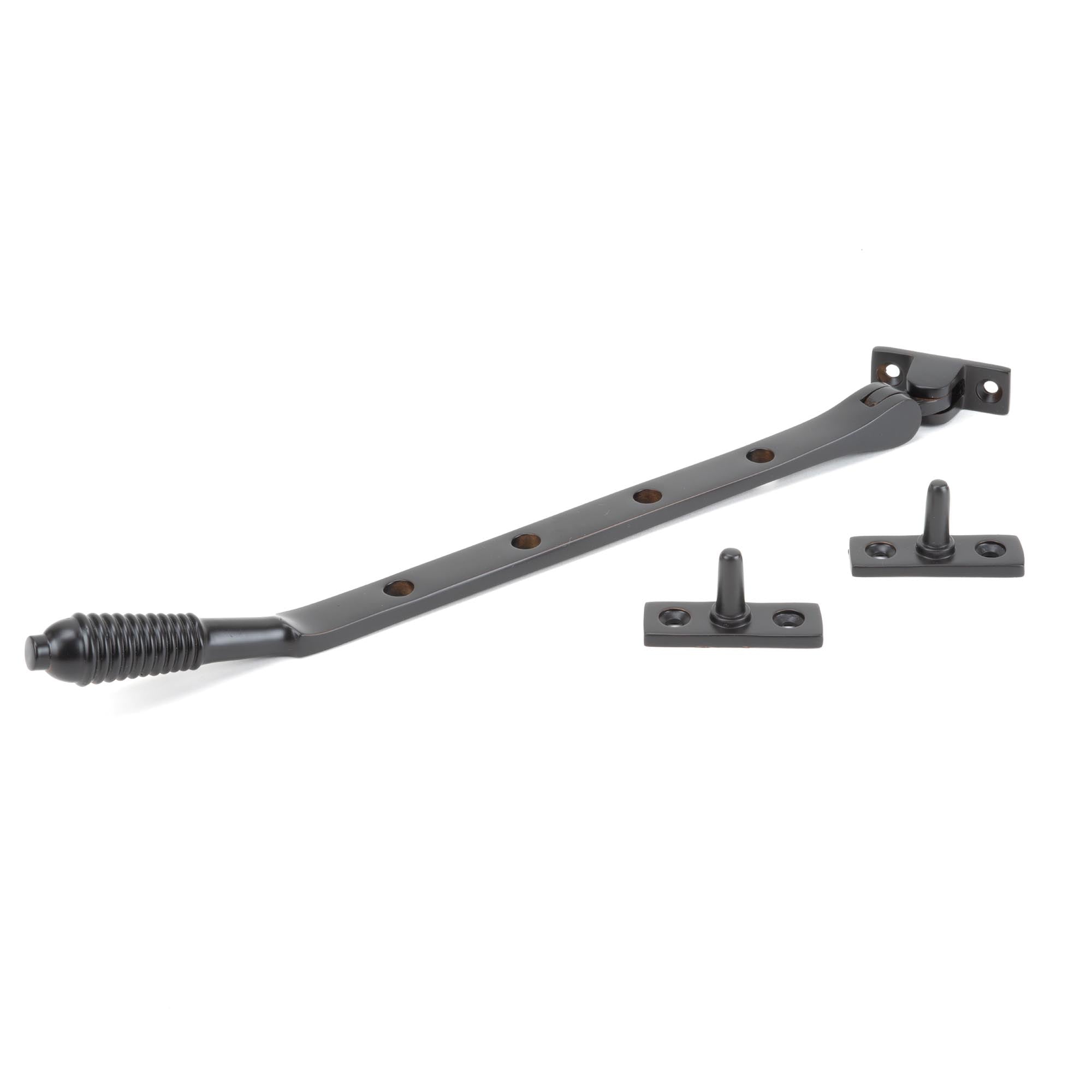 Aged Bronze 10" Reeded Stay | From The Anvil - Stays - From The Anvil - Yester Home
