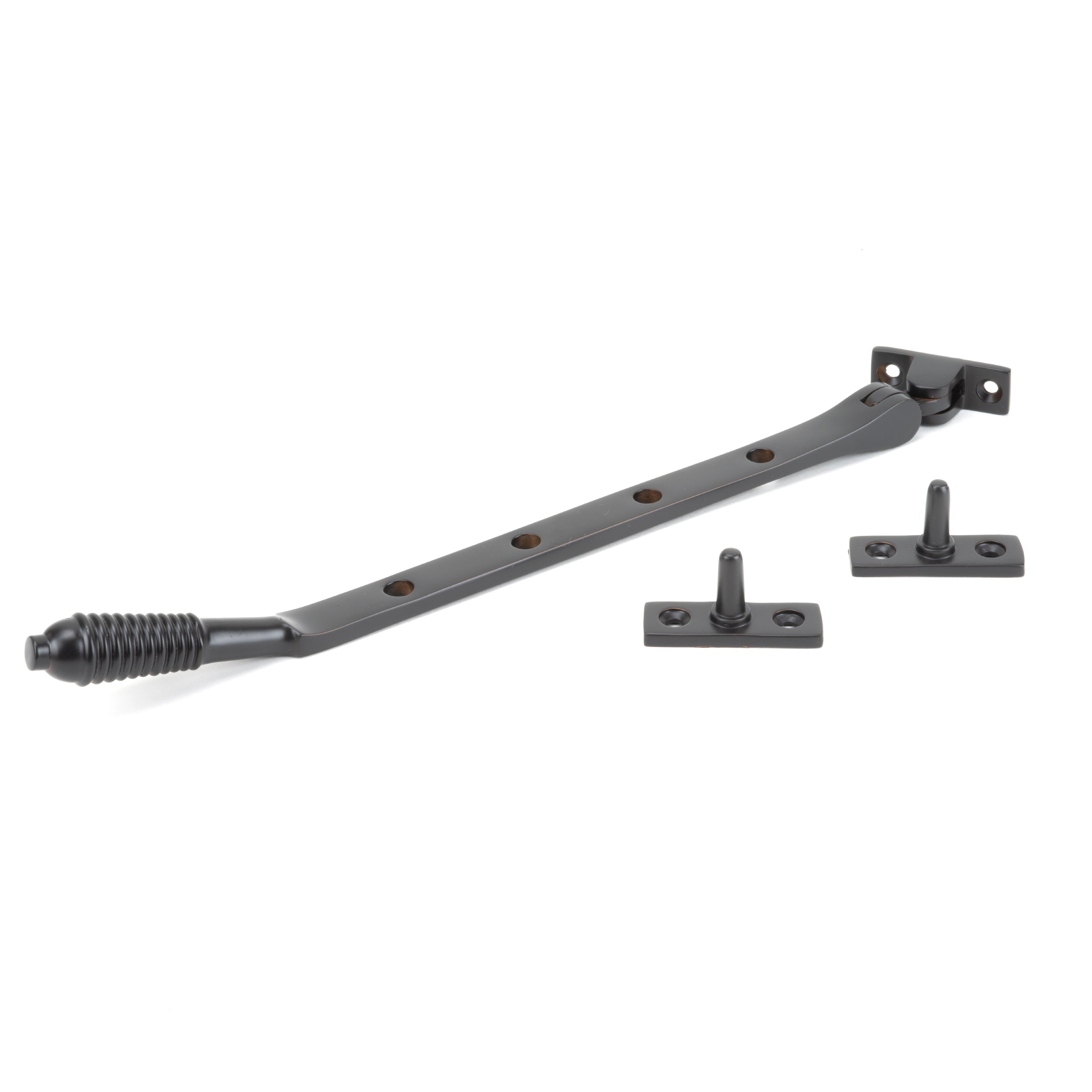 Aged Bronze 10" Reeded Stay | From The Anvil-Stays-Yester Home