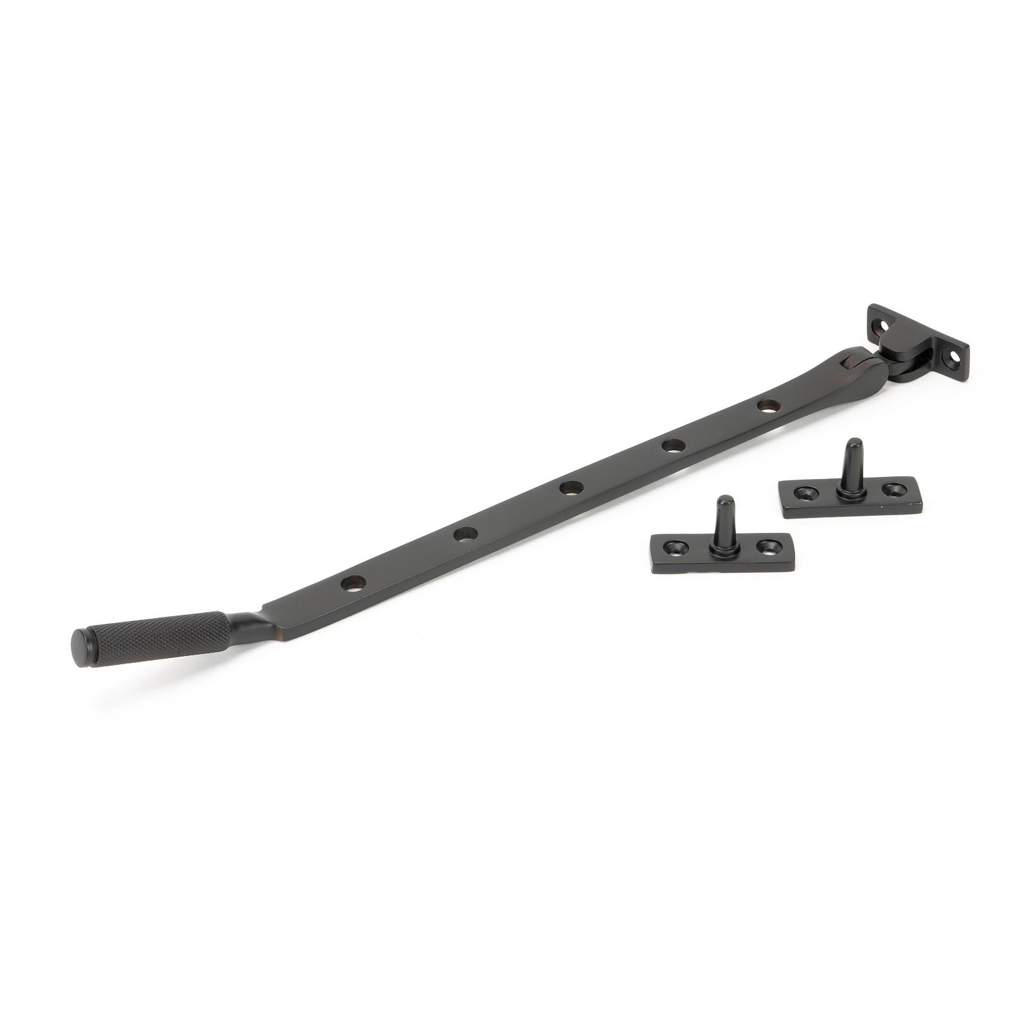Aged Bronze 12" Brompton Stay | From The Anvil - Stays - From The Anvil - Yester Home