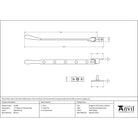 Aged Bronze 12" Newbury Stay | From The Anvil - Stays - From The Anvil - Yester Home