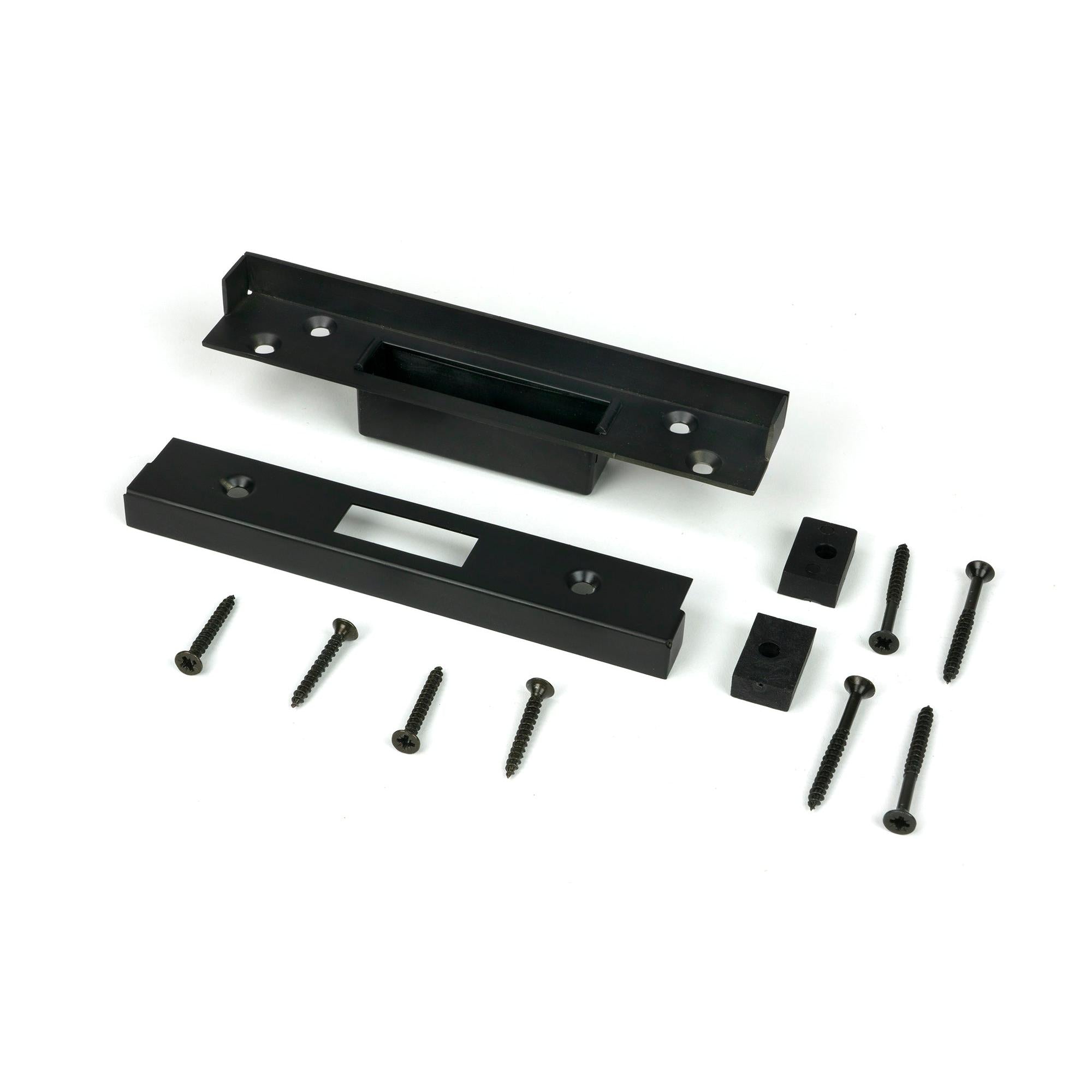 Aged Bronze ½" Rebate Kit for Dead Lock - Deadlocks & Deadbolts - From The Anvil - Yester Home