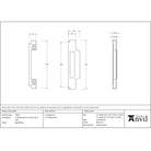 Aged Bronze ½" Rebate Kit for Euro Din Sash Lock - Euro Locks - From The Anvil - Yester Home