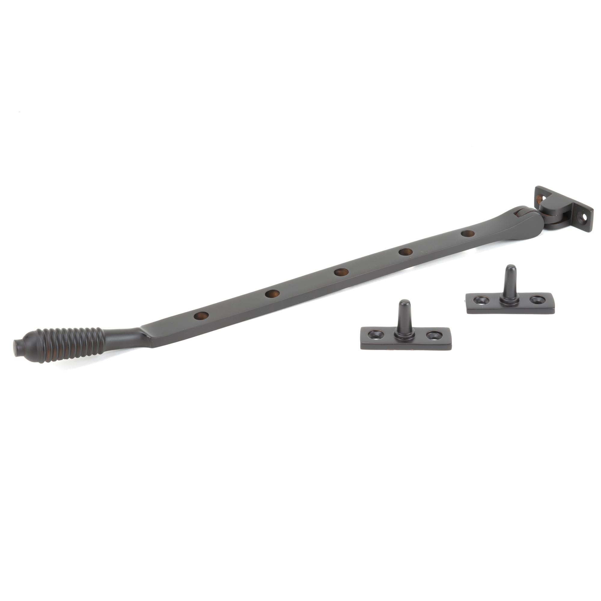 Aged Bronze 12" Reeded Stay | From The Anvil - Stays - From The Anvil - Yester Home