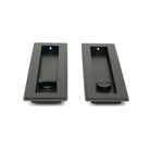 Aged Bronze 175mm Art Deco Rectangular Pull - Privacy Set | From The Anvil - Cabinet Pulls - From The Anvil - Yester Home