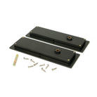 Aged Bronze 175mm Plain Rectangular Pull - Privacy Set | From The Anvil-Cabinet Pulls-Yester Home