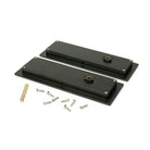 Aged Bronze 175mm Plain Rectangular Pull - Privacy Set | From The Anvil-Cabinet Pulls-Yester Home