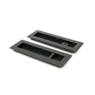 Aged Bronze 175mm Plain Rectangular Pull - Privacy Set | From The Anvil-Cabinet Pulls-Yester Home
