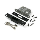 Aged Bronze 2½" 5 Lever BS Dead Lock KA - Deadlocks & Deadbolts - From The Anvil - Yester Home