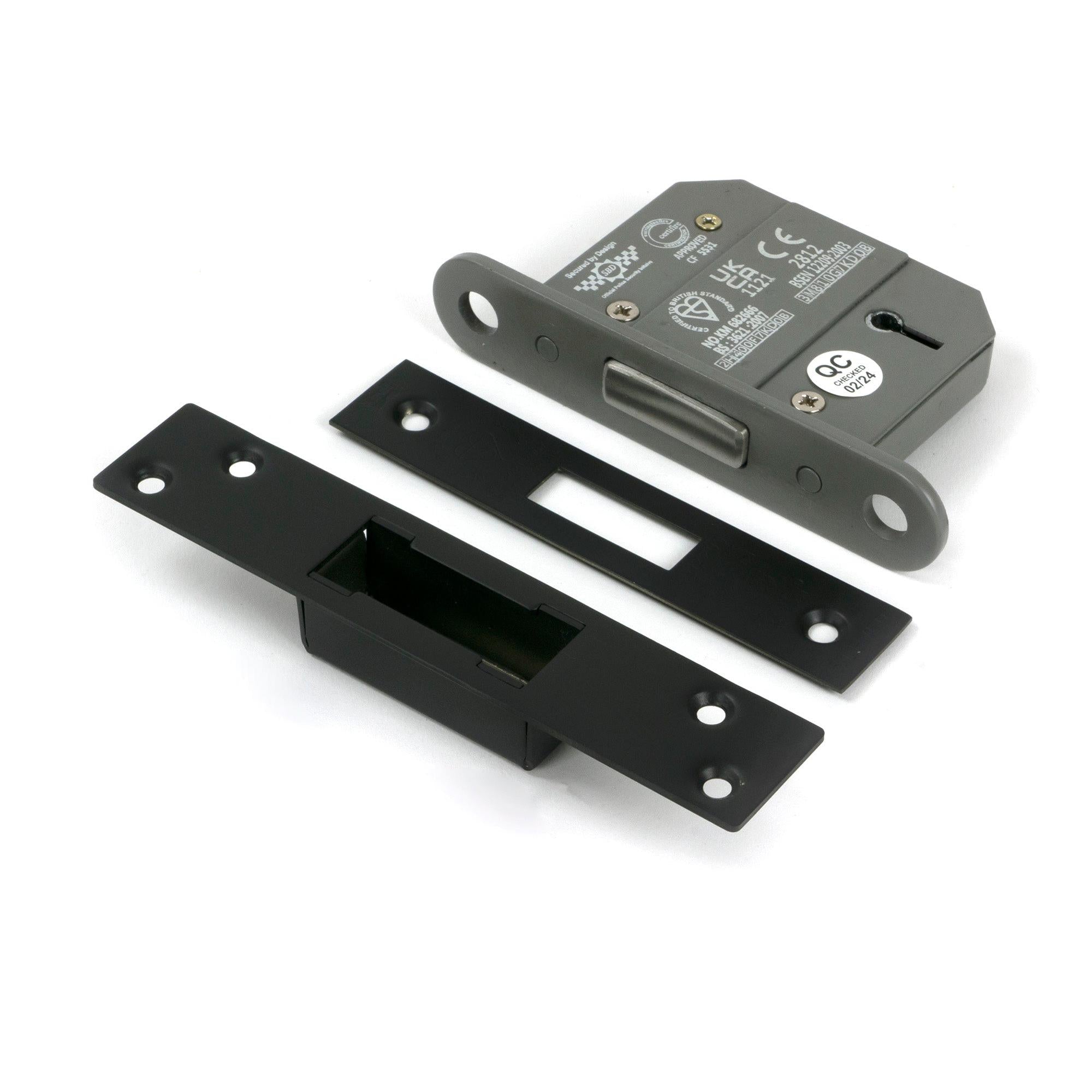 Aged Bronze 2½" 5 Lever BS Dead Lock KA - Deadlocks & Deadbolts - From The Anvil - Yester Home