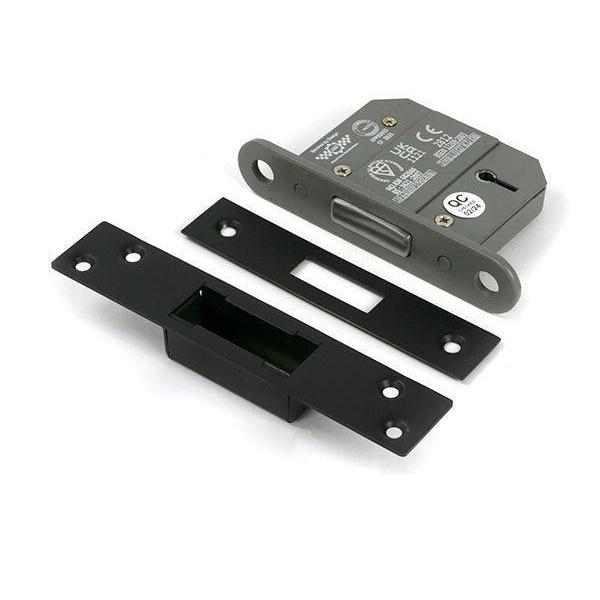 Aged Bronze 2½" 5 Lever BS Dead Lock KA - Deadlocks & Deadbolts - From The Anvil - Yester Home