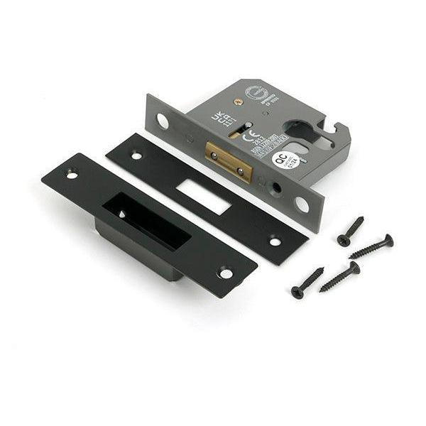 Aged Bronze 2½" Euro Profile Dead Lock - Deadlocks & Deadbolts - From The Anvil - Yester Home